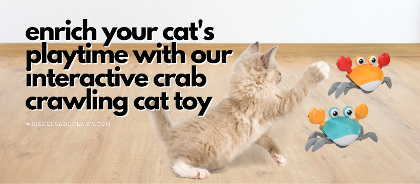 Enrich Your Cat's Playtime with the Interactive Crab Crawling Cat Toy